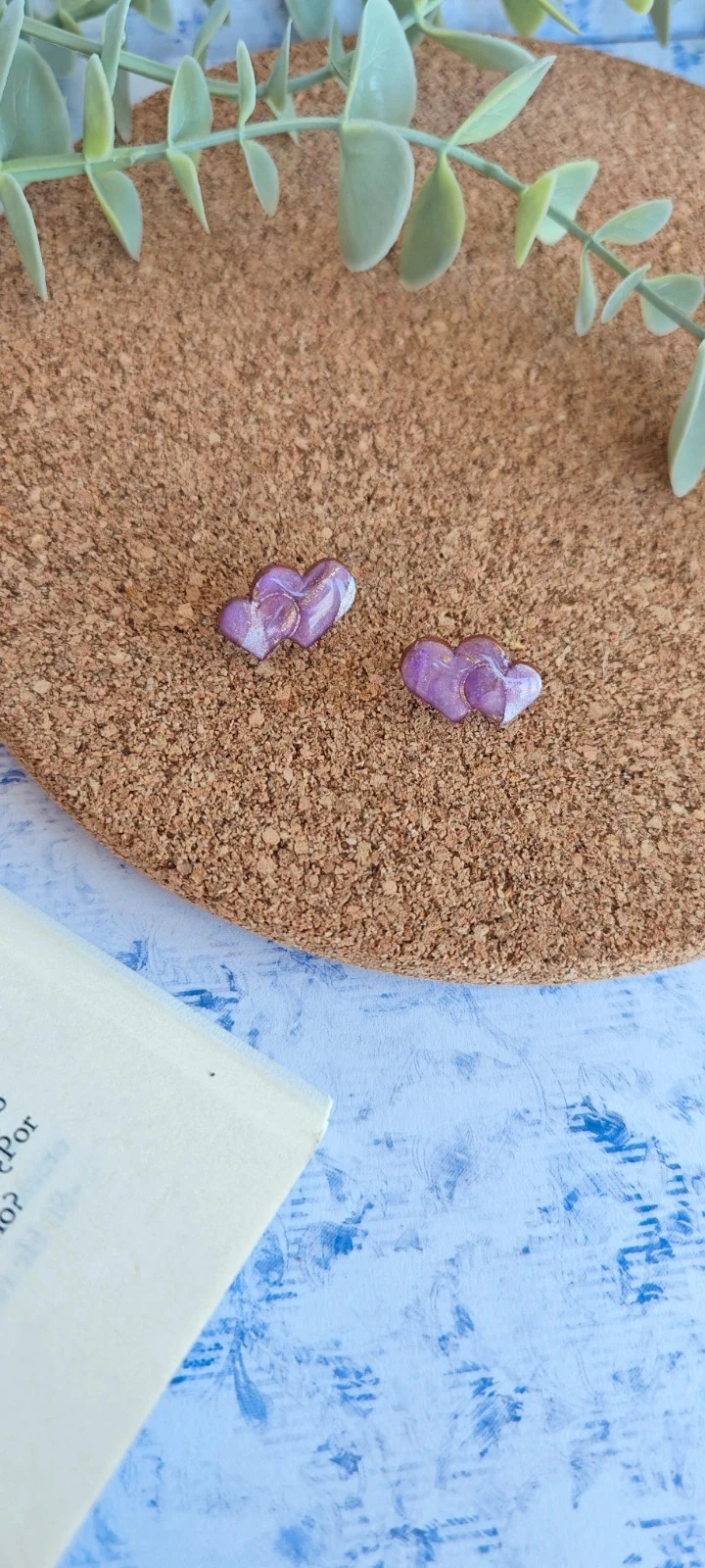 Lote 2 pares Pendientes Love – photo 8